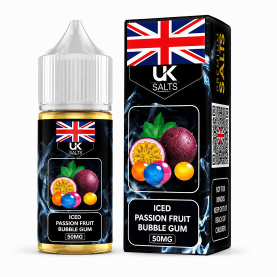 UK Passion Fruit Bubblegum 30ml Salt Nic E-Liquid